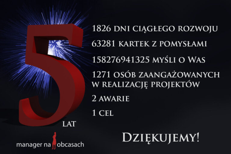 Portal Manager na obcasach ma 5 lat
