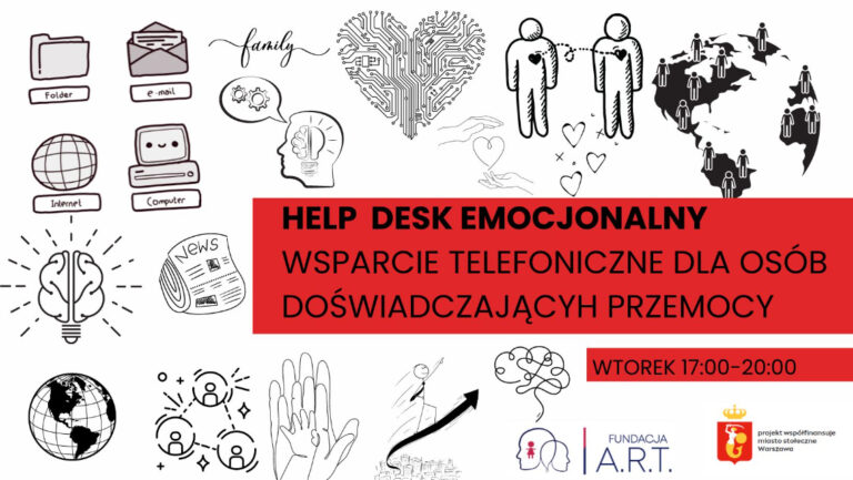 „HELP DESK EMOCJONALNY”- WSPARCIE TELEFONICZNE DLA OSÓB DOZNAJACYCH PRZEMOCY.